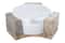 Hello Honey® Round Marble Coasters with Mango Wood Holder Set